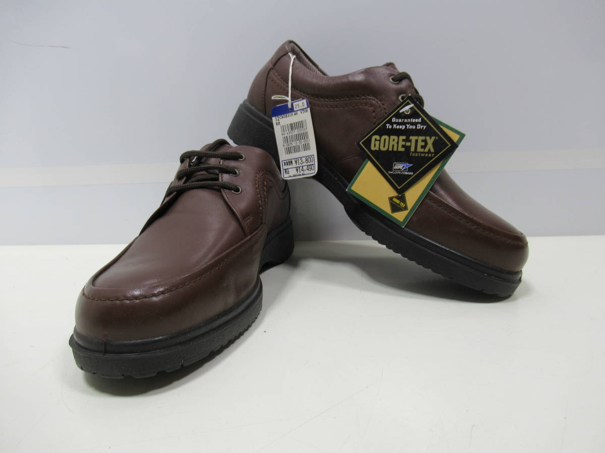 訳有/未使用/GORE-TEX/ゴアテックス/COSMO/ウォーキングシューズ/25EEEEcm/茶/1000円売切