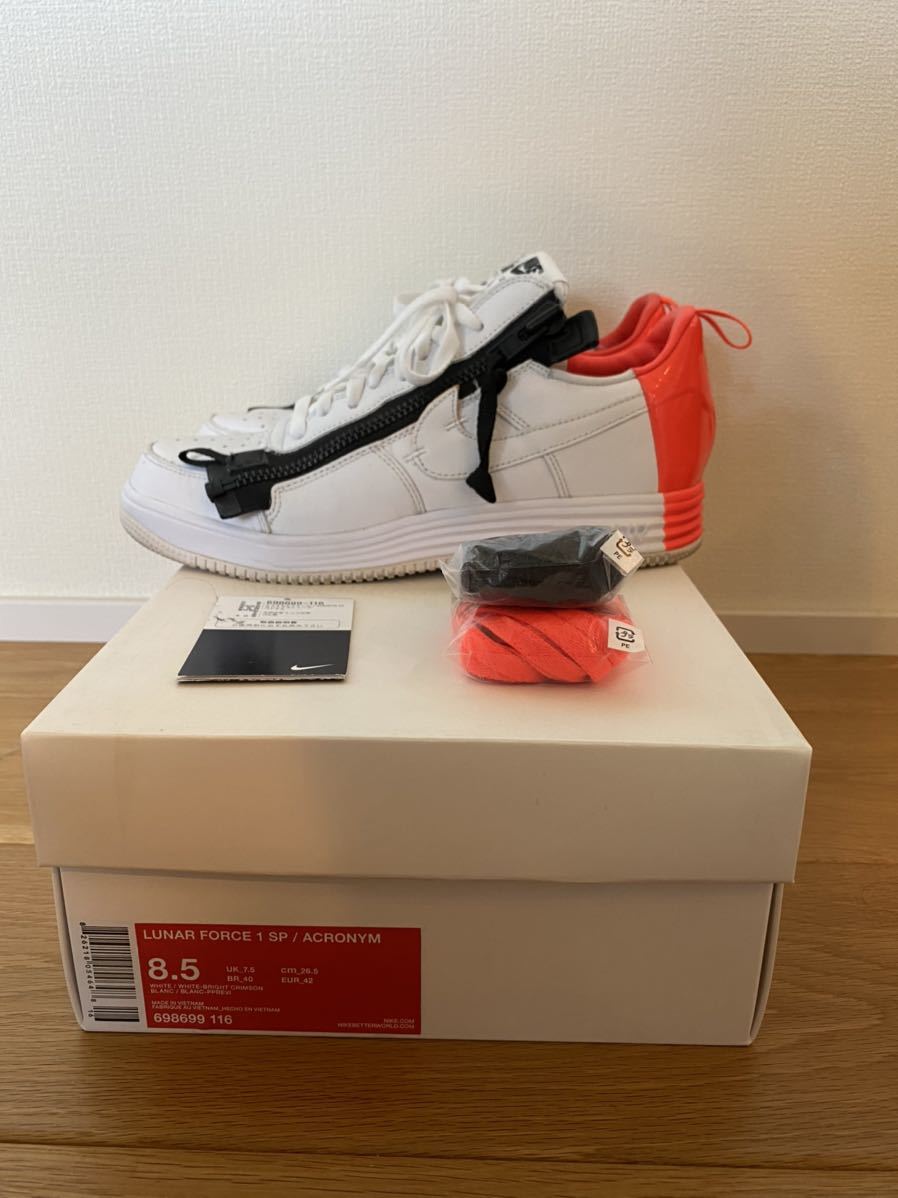 【中古】NIKE LUNARFORCE1SP/ACRONYM 26.5 ナイキ　ルナフォース1 アクロニウム