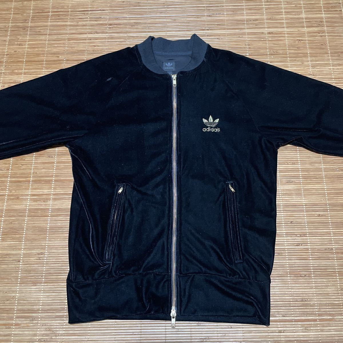 極美品 adidas originals アディダス ベロア ジャージ トラックトップ 
