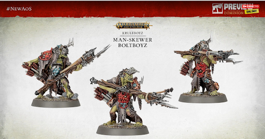 マンスキュワー・ボルトボゥイ3体 オールク クルールボゥイ　ばら売り ウォーハンマー エイジ・オヴ・シグマー warhammer