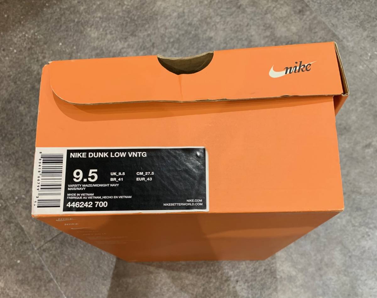 2010年製 国内正規 希少 □ NIKE DUNK LOW VNTG VINTAGE COLLECTION 
