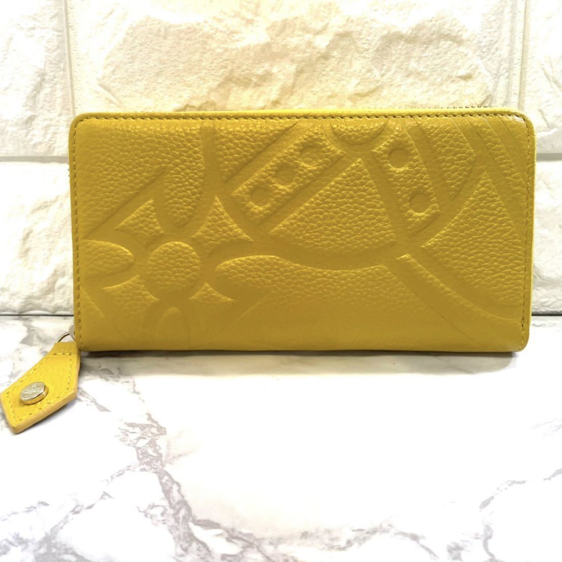 Vivienne Westwood ヴィヴィアン ウエストウッド 長財布 ラウンドファスナー 黄色 イエローレザー デカロゴ エンボス メンズ レディース 財布 売買されたオークション情報 Yahooの商品情報をアーカイブ公開 オークファン Aucfan Com