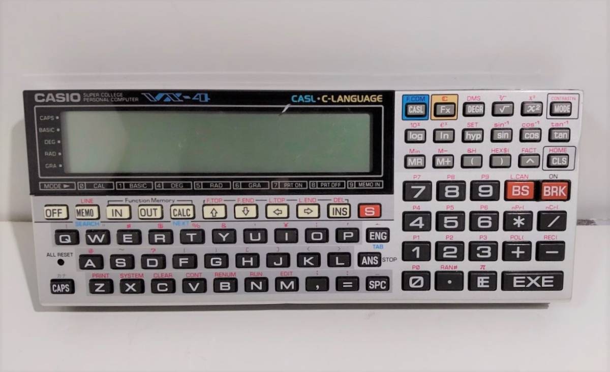 中古 CASIO VX-4 ポケコン ポケットコンピューター スーパーカレッジ 
