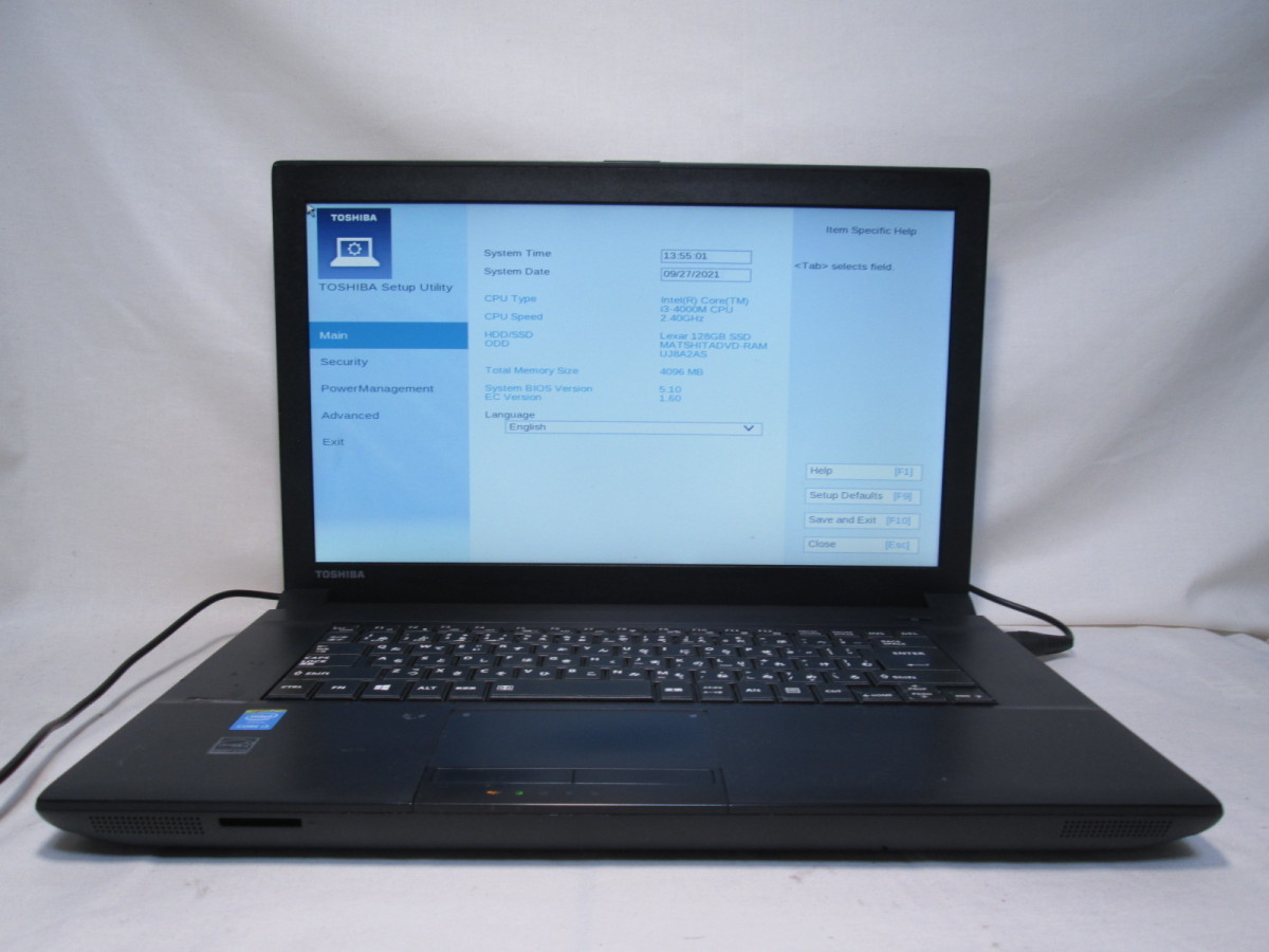 東芝 dynabook Satellite B554/L PB554LFA135AA4Z Core i3 4000M 2.4 