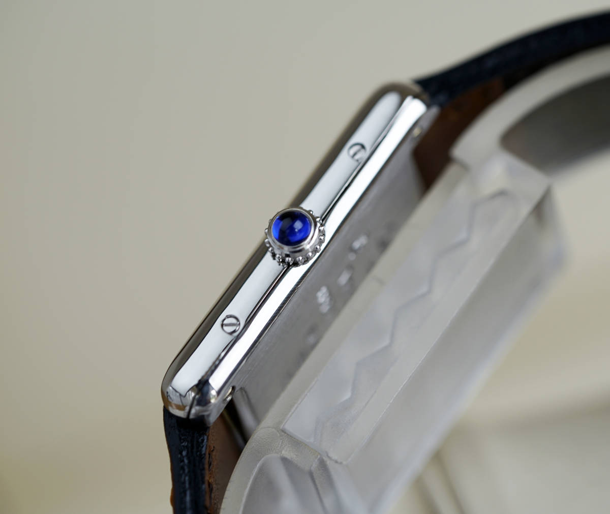 美品 カルティエ マスト タンク シルバー ブルーローマン LM Cartier 