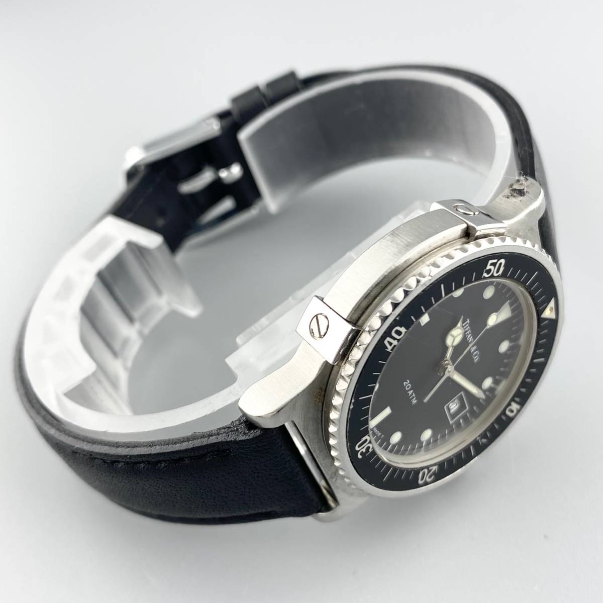 1円～】TIFFANY & Co ティファニー 腕時計 メンズ ダイバー ブラック 