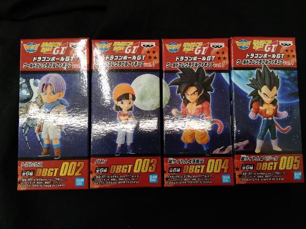 4個セット ドラゴンボールgt ワールドコレクタブルフィギュア Vol 1 トランクス パン 超サイヤ人４悟空 超サイヤ人４ベジータ ドラゴンボール 売買されたオークション情報 Yahooの商品情報をアーカイブ公開 オークファン Aucfan Com