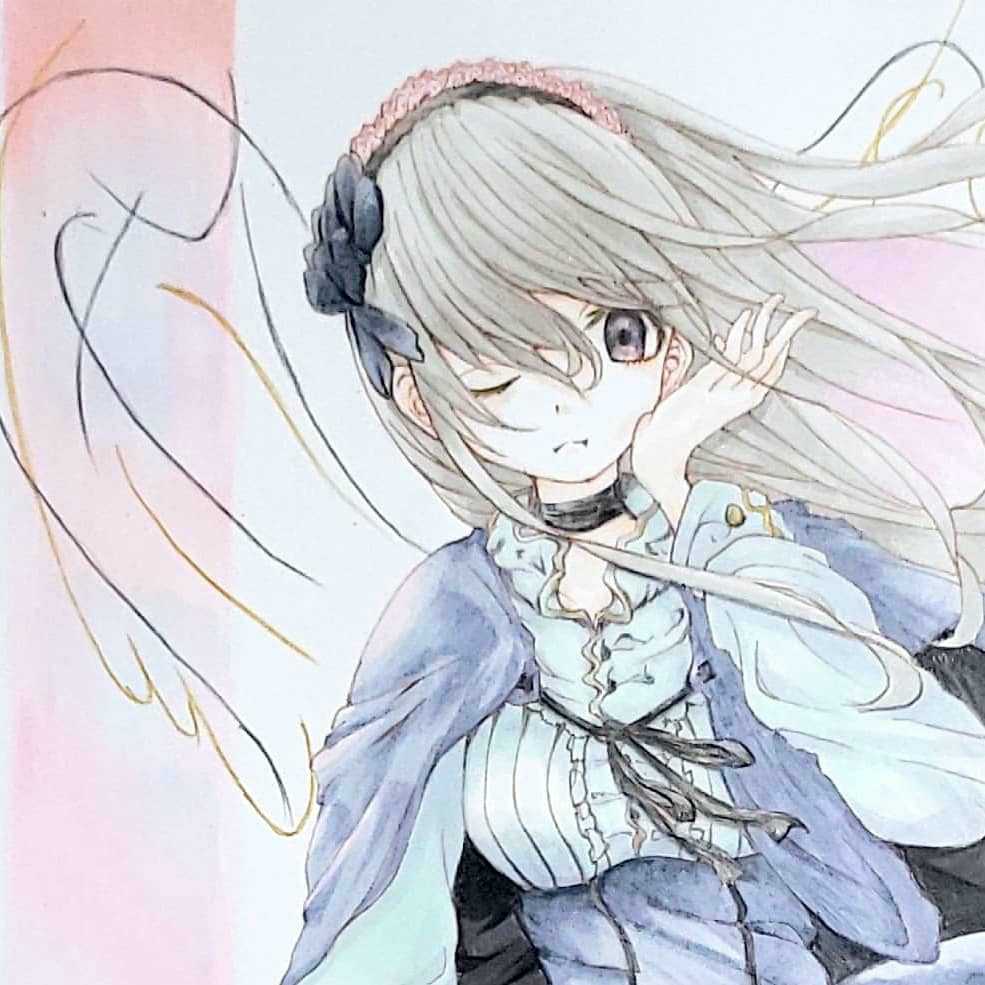 創作 手描きイラスト アナログ絵 タイトル 籠のソト オリジナルキャラ 女の子 サイズ コピック 色鉛筆使用 原画発送 一点物 おまけ 手描きイラスト 売買されたオークション情報 Yahooの商品情報をアーカイブ公開 オークファン Aucfan Com