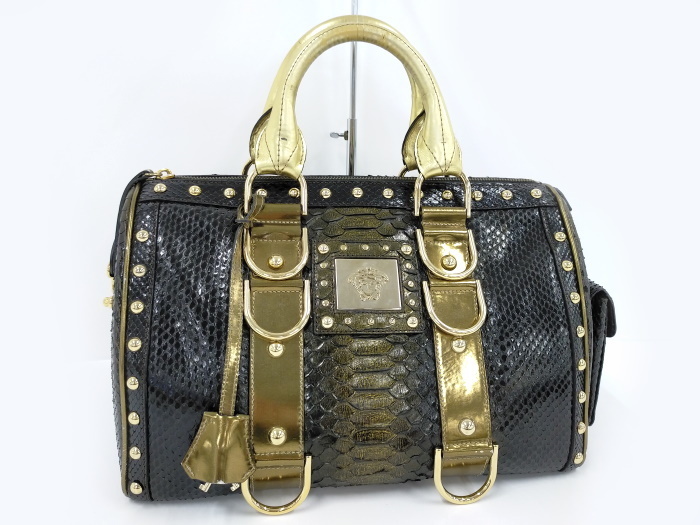 ○ヴェルサーチ VERSACE ボストンバッグ ハンドバッグ メデューサ 