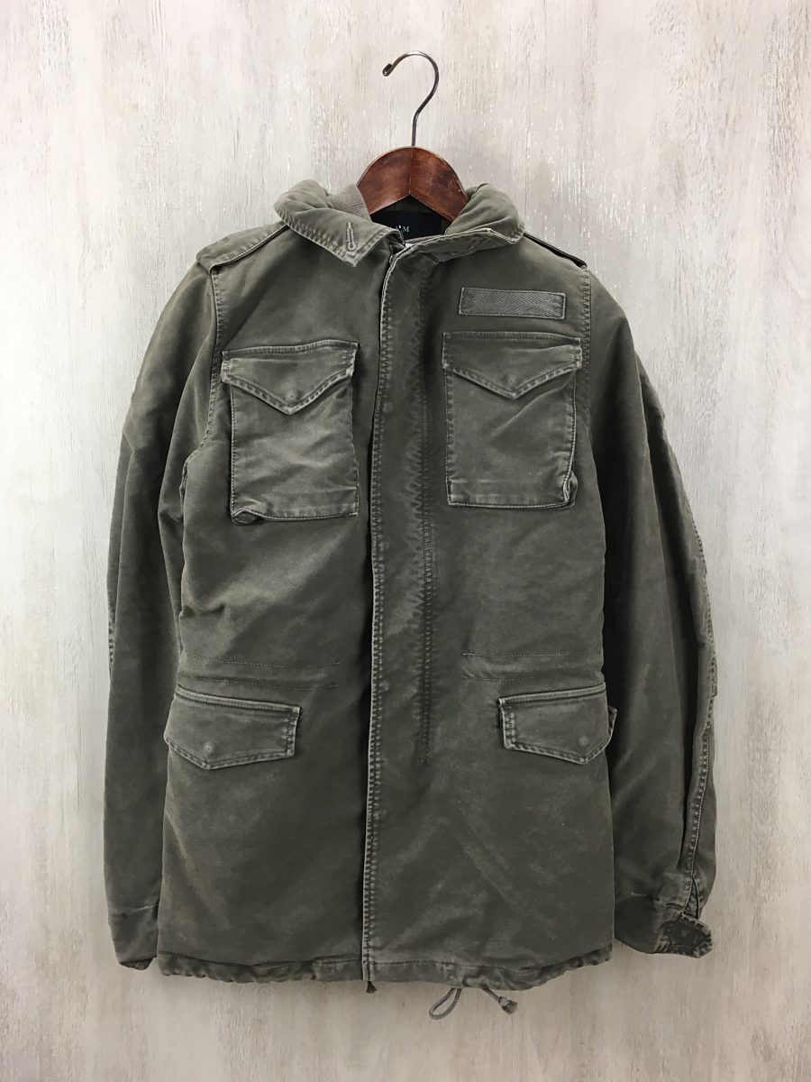 AKM◇M-65 cold weather/ボアライナー/XL/コットン/カーキ/無地/B161