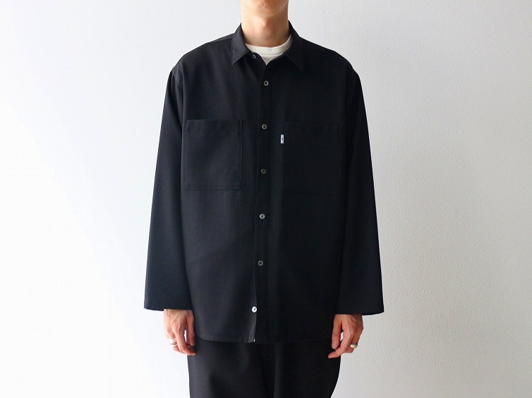 美品 19AW Graphpaper グラフペーパー SELVAGE WOOL L/S BOX SHIRT