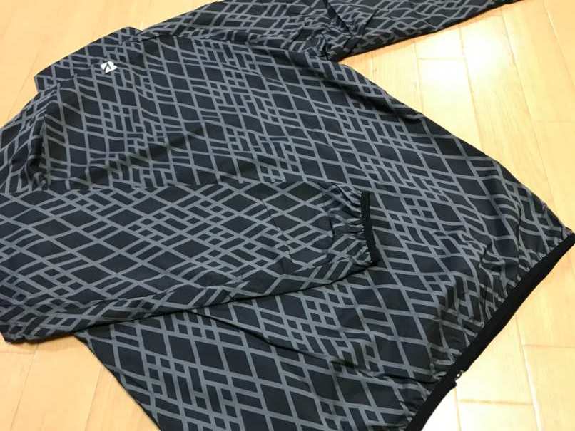 BRIDGESTONE GOLF(ブリヂストンゴルフ) TOUR B +3℃ タフタプリント フルジップジャケット QGM02D(BK)Ｌ_3