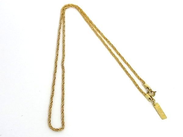 1円 Balenciaga バレンシアガ ツイスト チェーン ネックレス アクセサリー メンズ レディース ゴールド系 S6330uh 服飾小物 売買されたオークション情報 Yahooの商品情報をアーカイブ公開 オークファン Aucfan Com