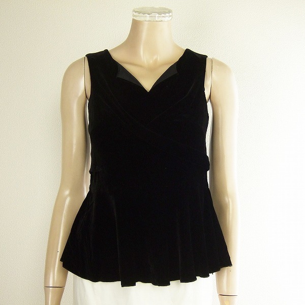 新品☆ダーマコレクション*DAMAcollection*黒*滑らかベロア*シルク絹混 