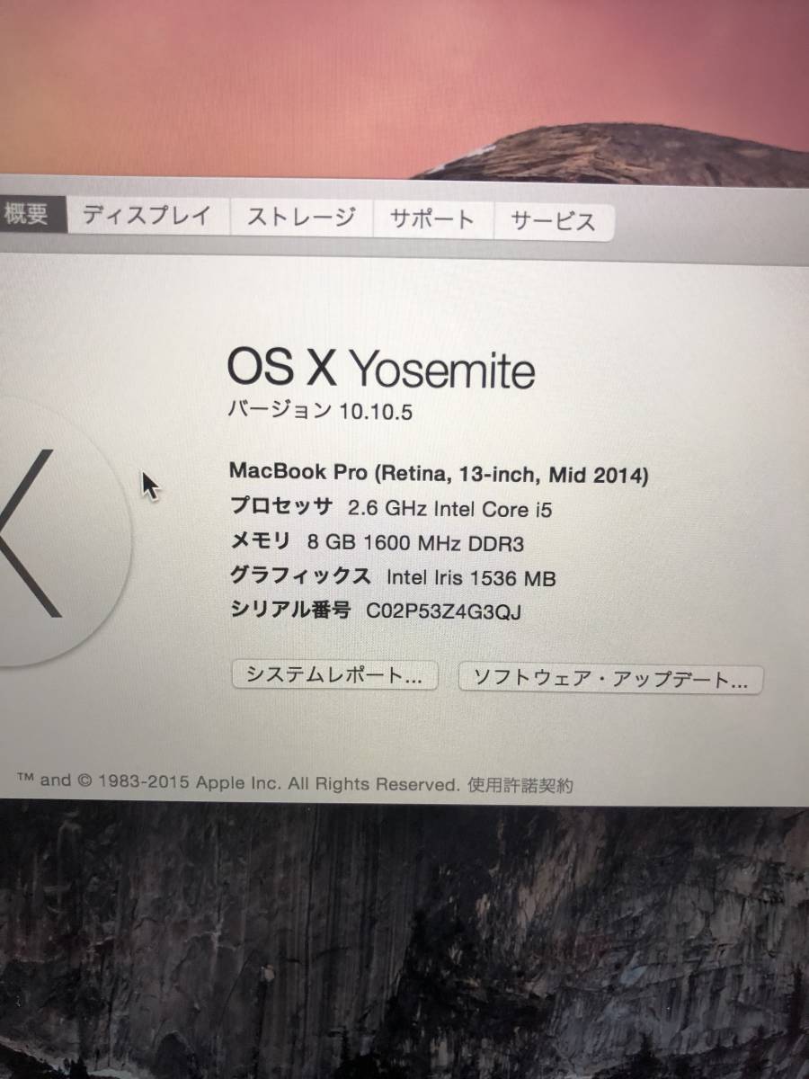 MacBook Pro Apple (アップル) バッテリー放電回数:6回 A2918 | 充放電