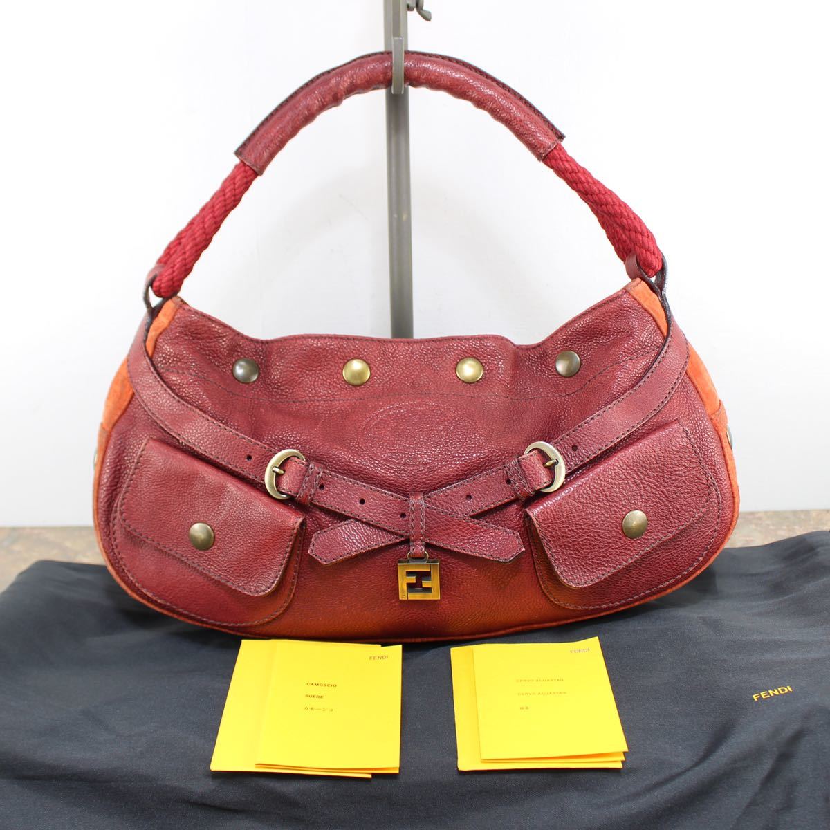 FENDI LEATHER ONE SHOULDER BAG MADE IN ITALY/フェンディレザーワン 