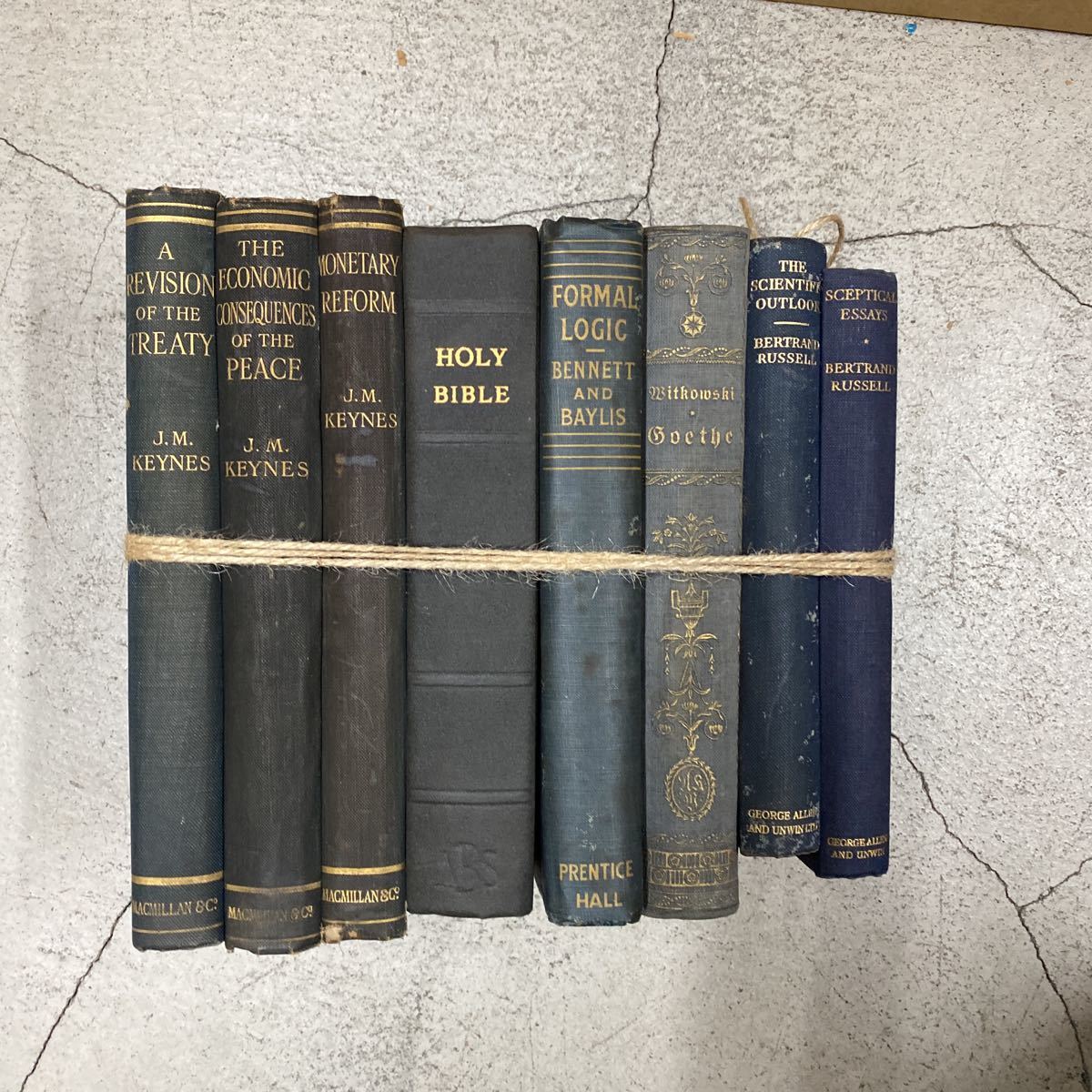本 洋書 ディスプレイ用 6冊セット まとめ売り アンティーク 1909年