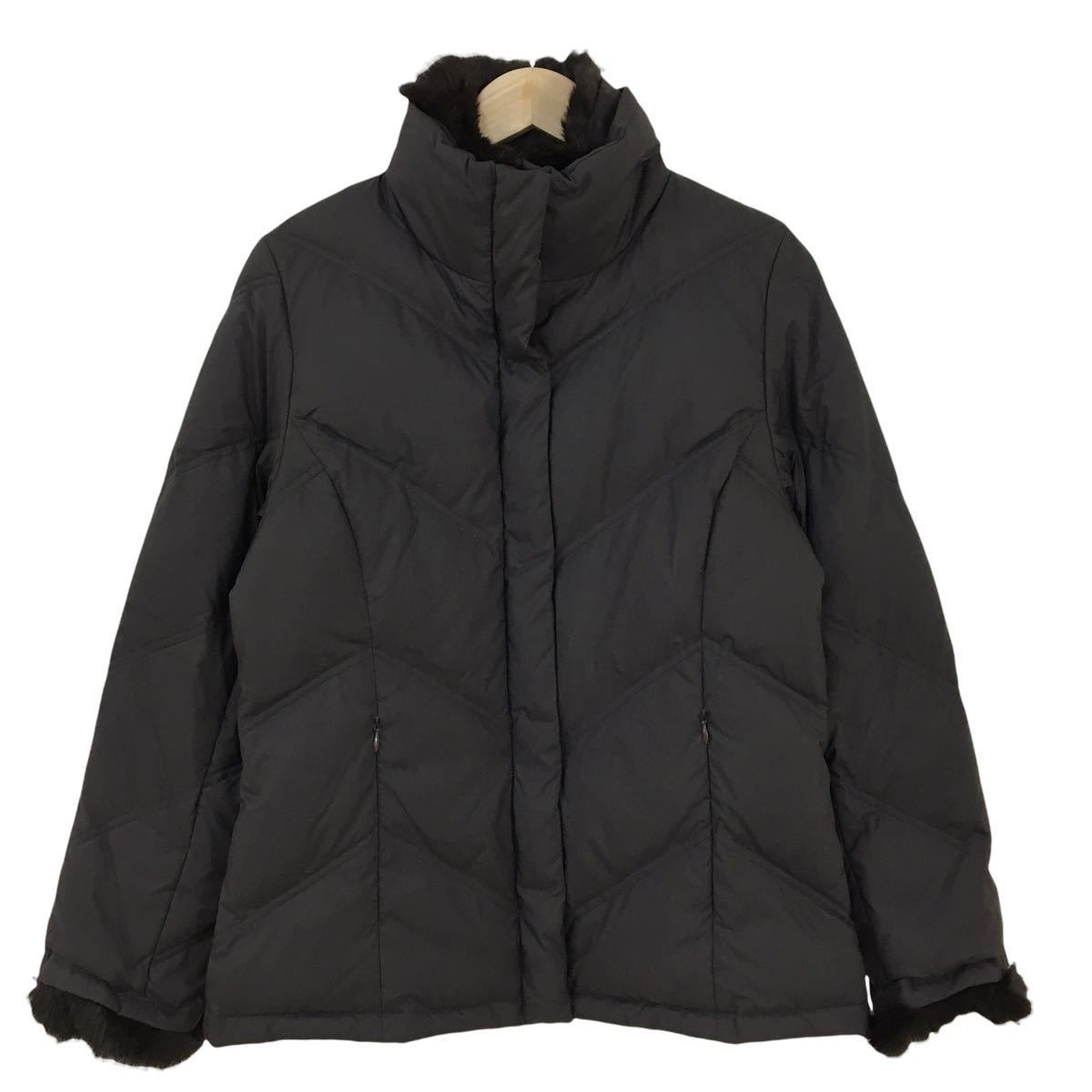m180 GERARD DAREL ジェラールダレル ダウン80% 襟 袖口 ラビット ファー ダウンジャケット 上着 羽織 アウター レディース ブラウン 9