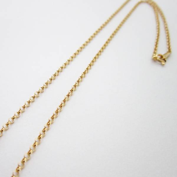 K18金 幅2.0mm ロールチェーン ネックレス 60cm 日本製