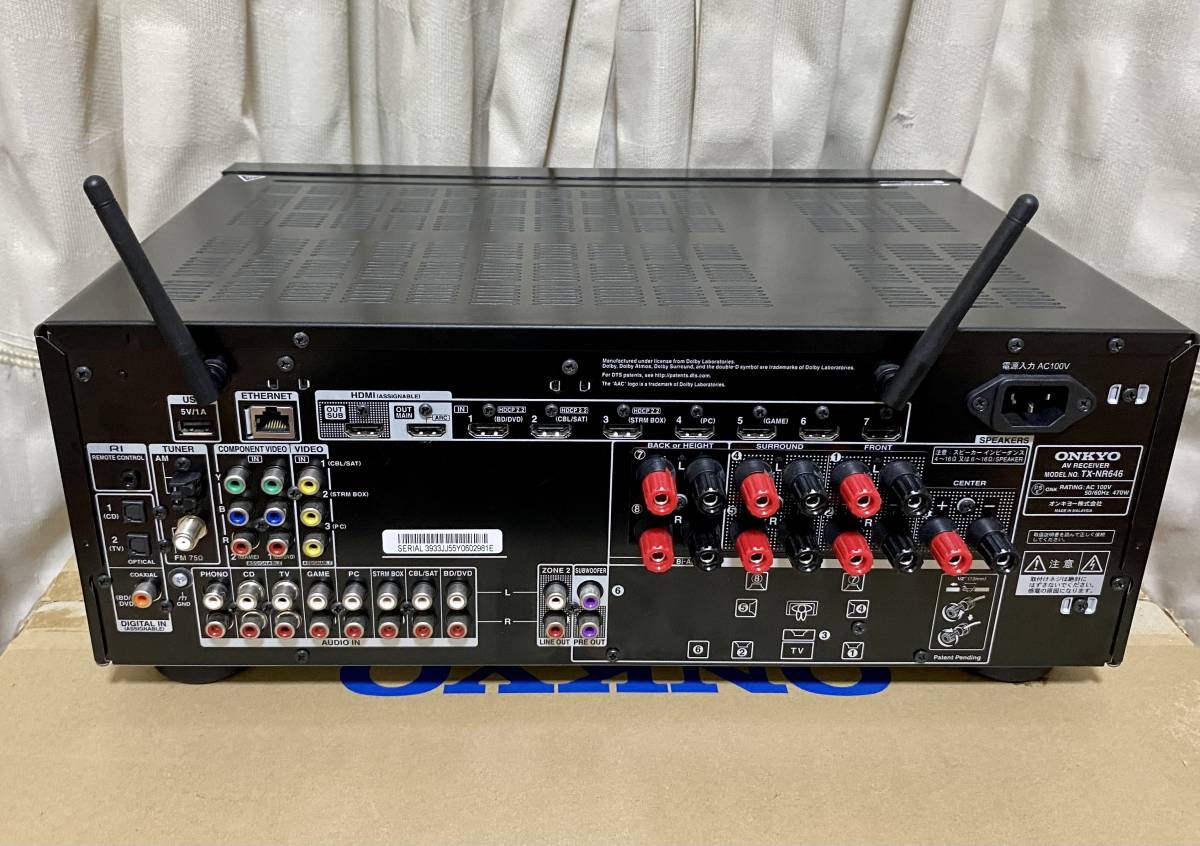◇◇【ジャンク】AVアンプ ONKYO TX-NR646◇◇ ONKYO TX-NR646