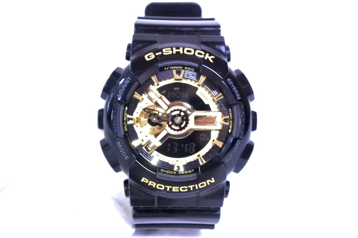 動作OK♪カシオ G-SHOCK GA-110GB ブラック×ゴールドシリーズ メンズ 