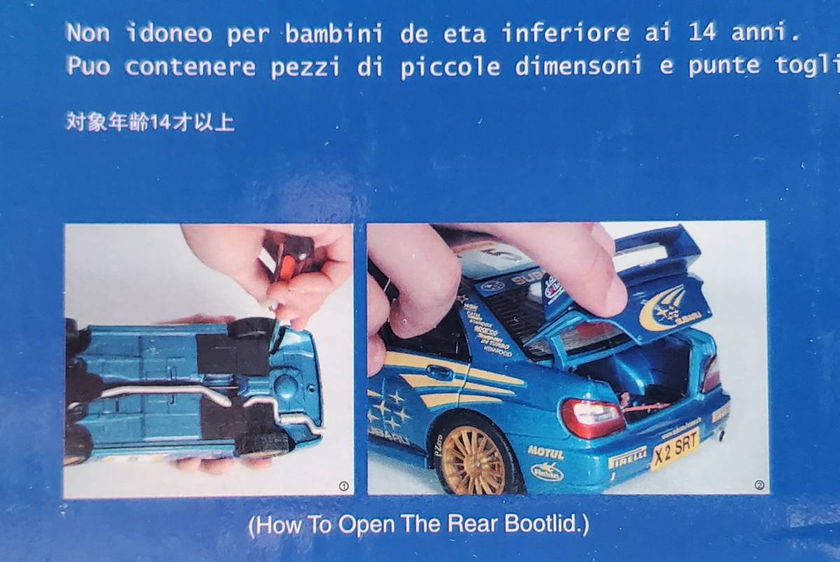 ドア未開封 オートアート Aa 1/18 スバル インプレッサ WRC 2001年 