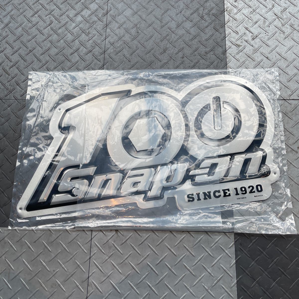 スナップオン Snap-on 100周年限定 看板 プレート ロゴ 希少