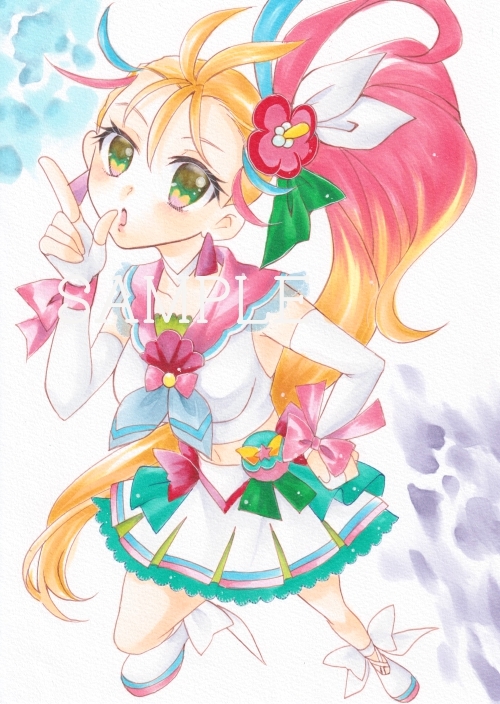 同人手描きイラスト☆トロピカル～ジュ!プリキュア☆キュアサマー