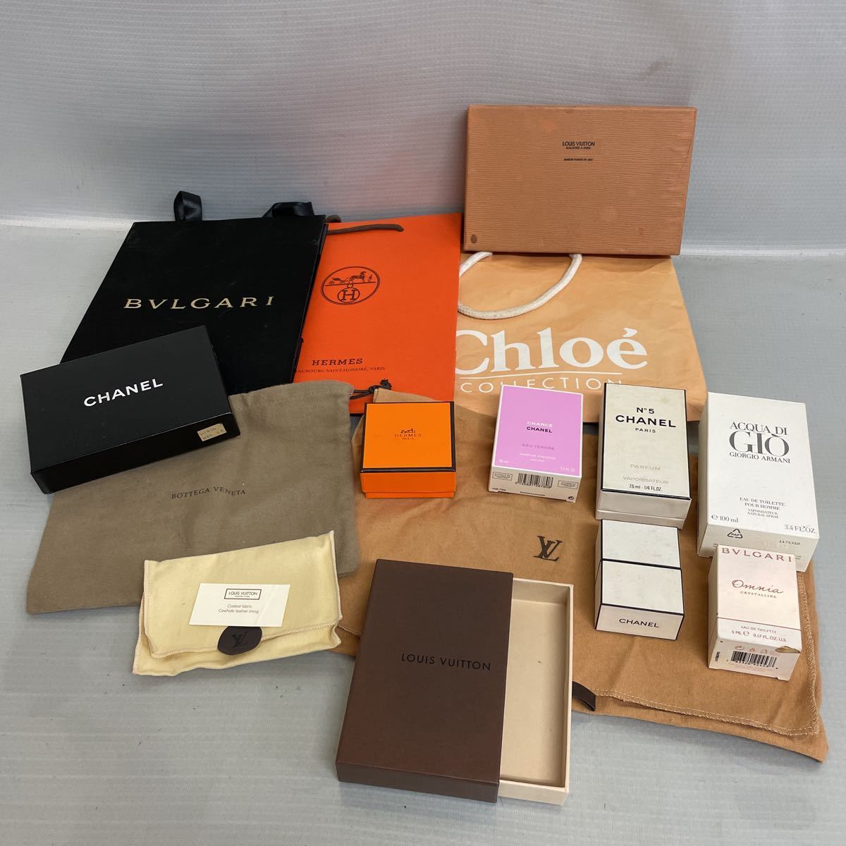 ○中古 ブランド空箱 紙袋 ショップ袋 まとめて ルイヴィトン シャネル 