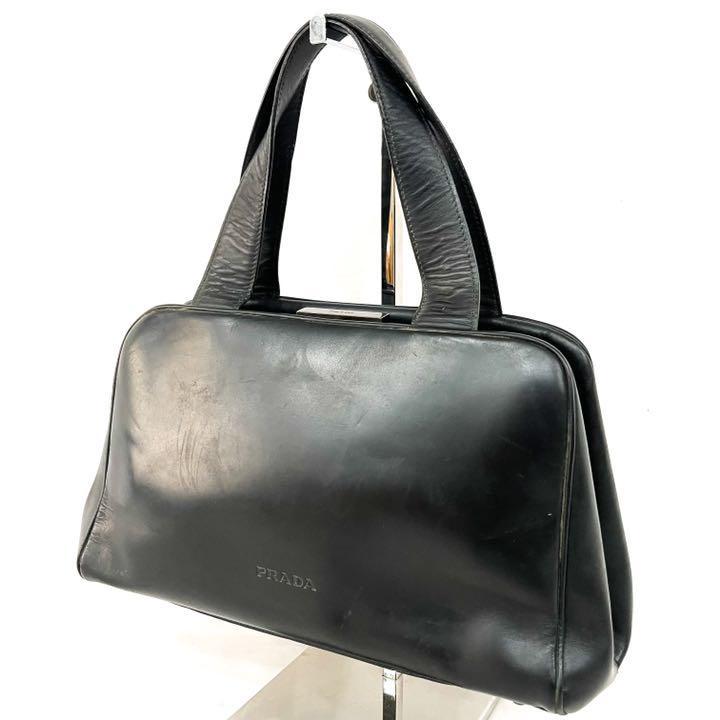 PRADA レザー がま口 ハンドバッグ プラダ PRADA がま口 プラダ