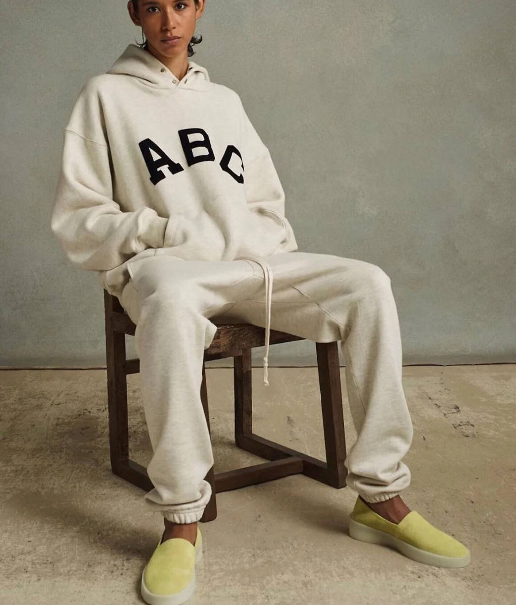 今季 FEAR OF GOD□ABC hoodie フーディ グレー M□ロゴパーカーフィア 