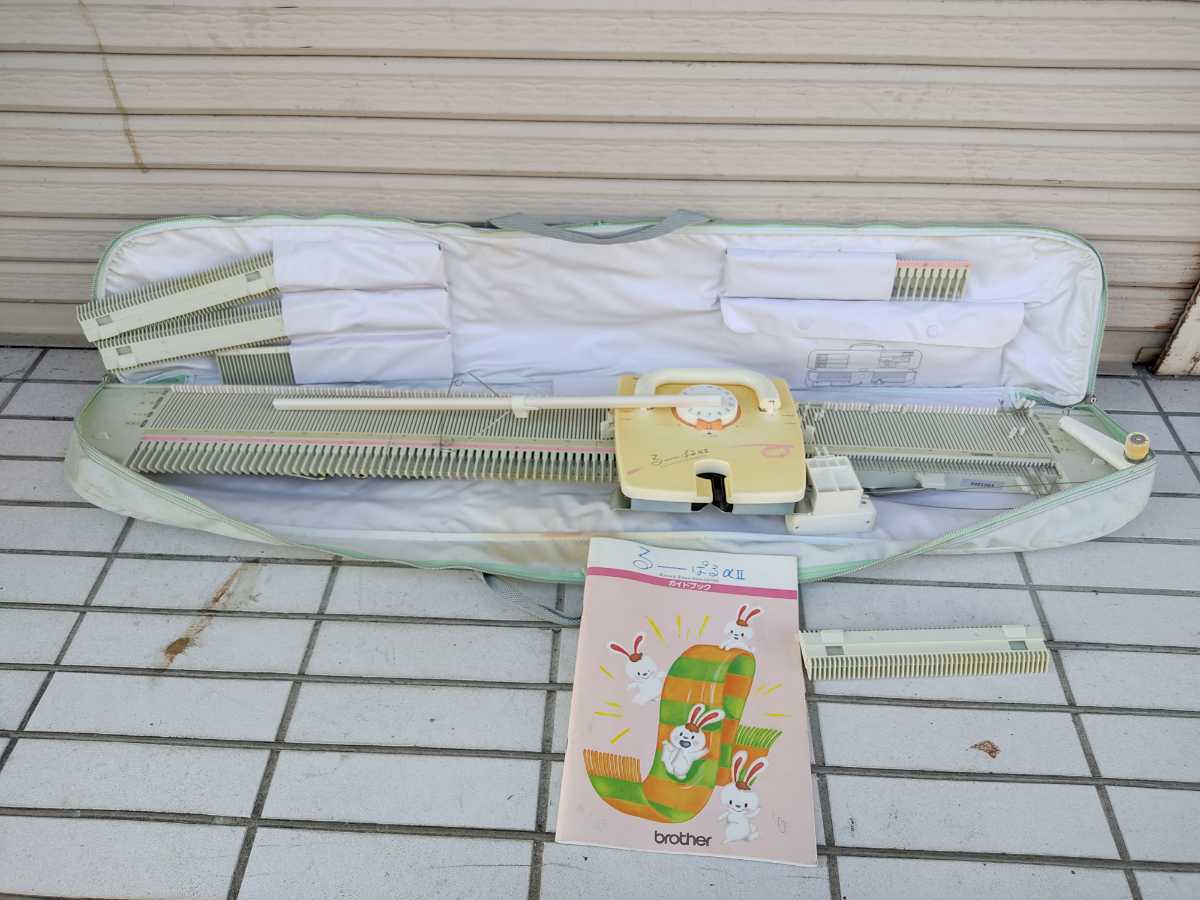 編み機 KH-395 ブラザー るーぱるαⅡ brother レトロ るーぱるαII 現状 