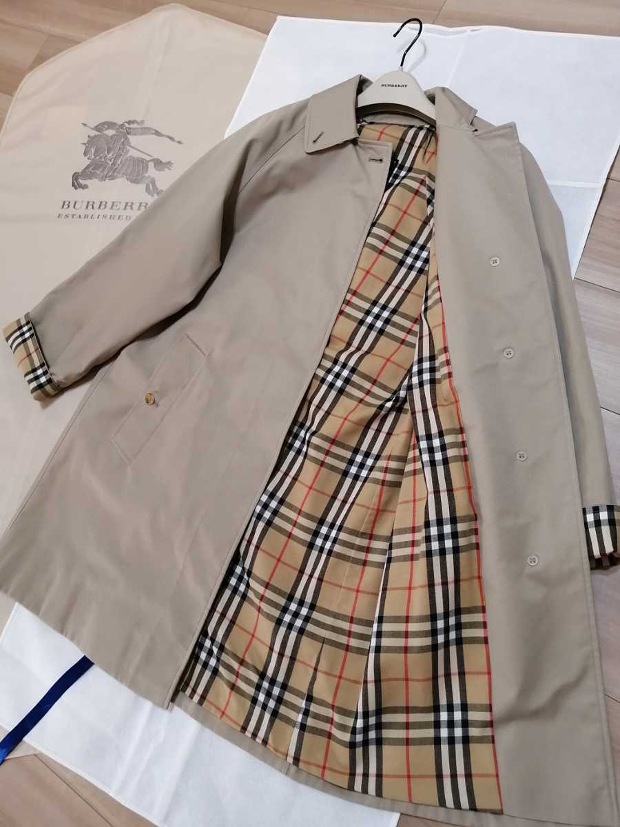 本物上質 貴重 希少 美品 バーバリー ステンカラーコート Burberrys