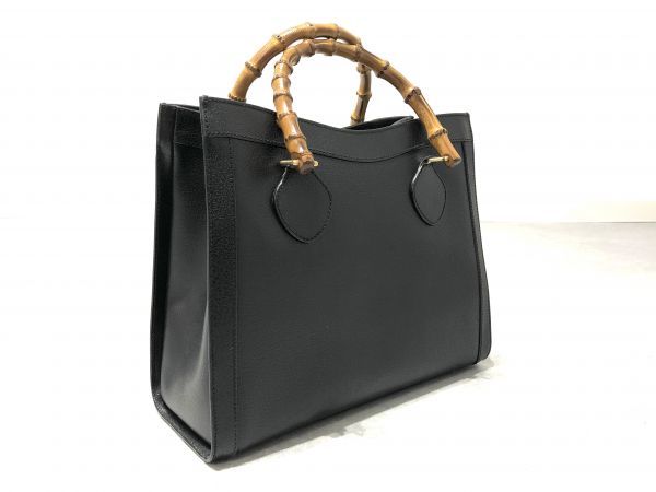 OLD GUCCI◆バンブー本革レザーハンドバッグ　ボストン　ショルダーバッグバンブーライン　オールドグッチ　ジャンク　002　2123　0260