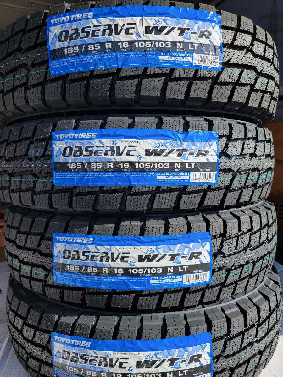 専用出品 トーヨータイヤオブザーブobserveW/T-R185/85R1621年製ジムニー