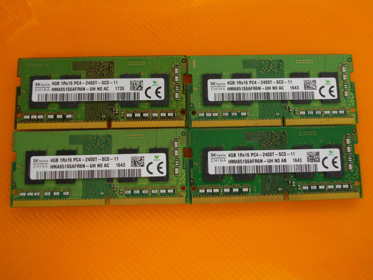 SK DDR4 4GB HYNIX Hynix RAM PC4-2400T 16GB PC4-19200 Memory 