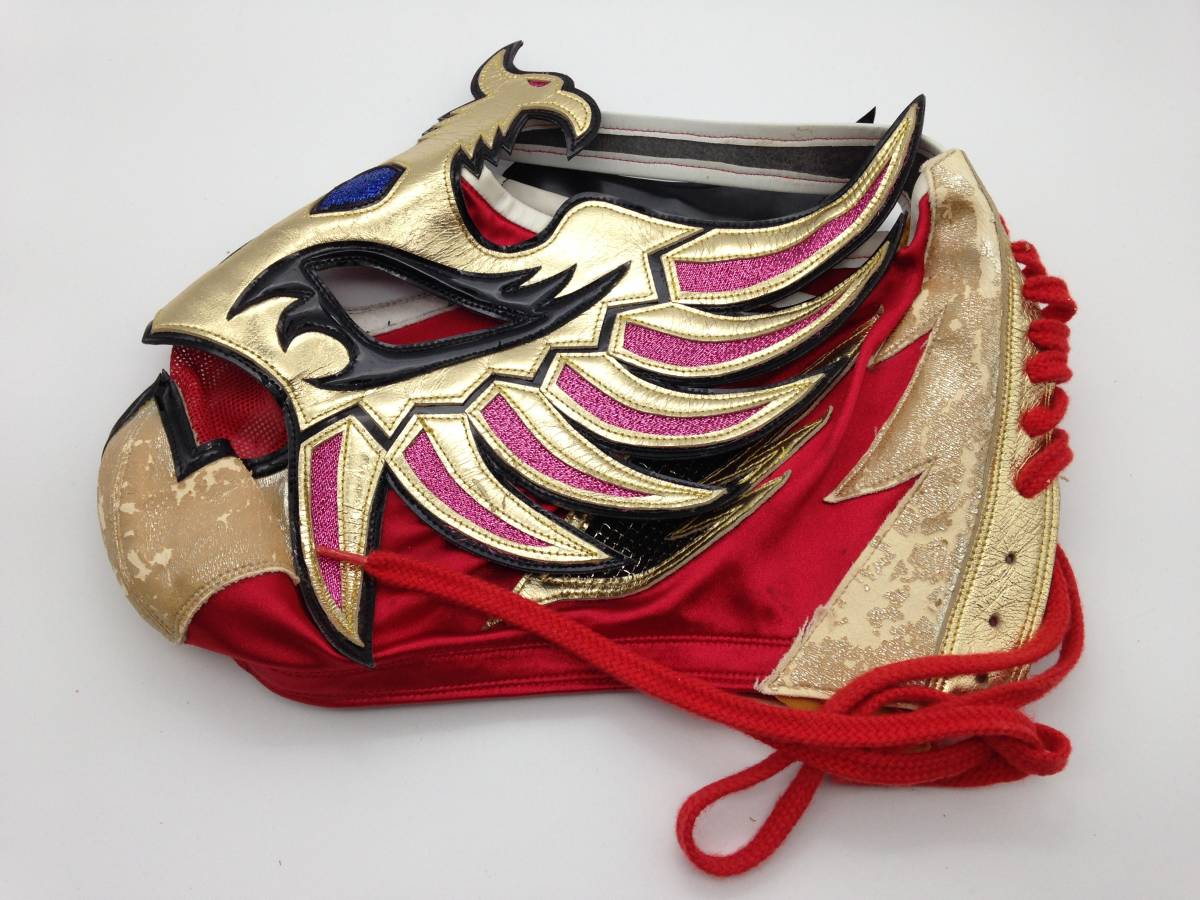 340】貴重 ガルーダ プロレスマスク サイン入り FMW 大阪プロレス 新