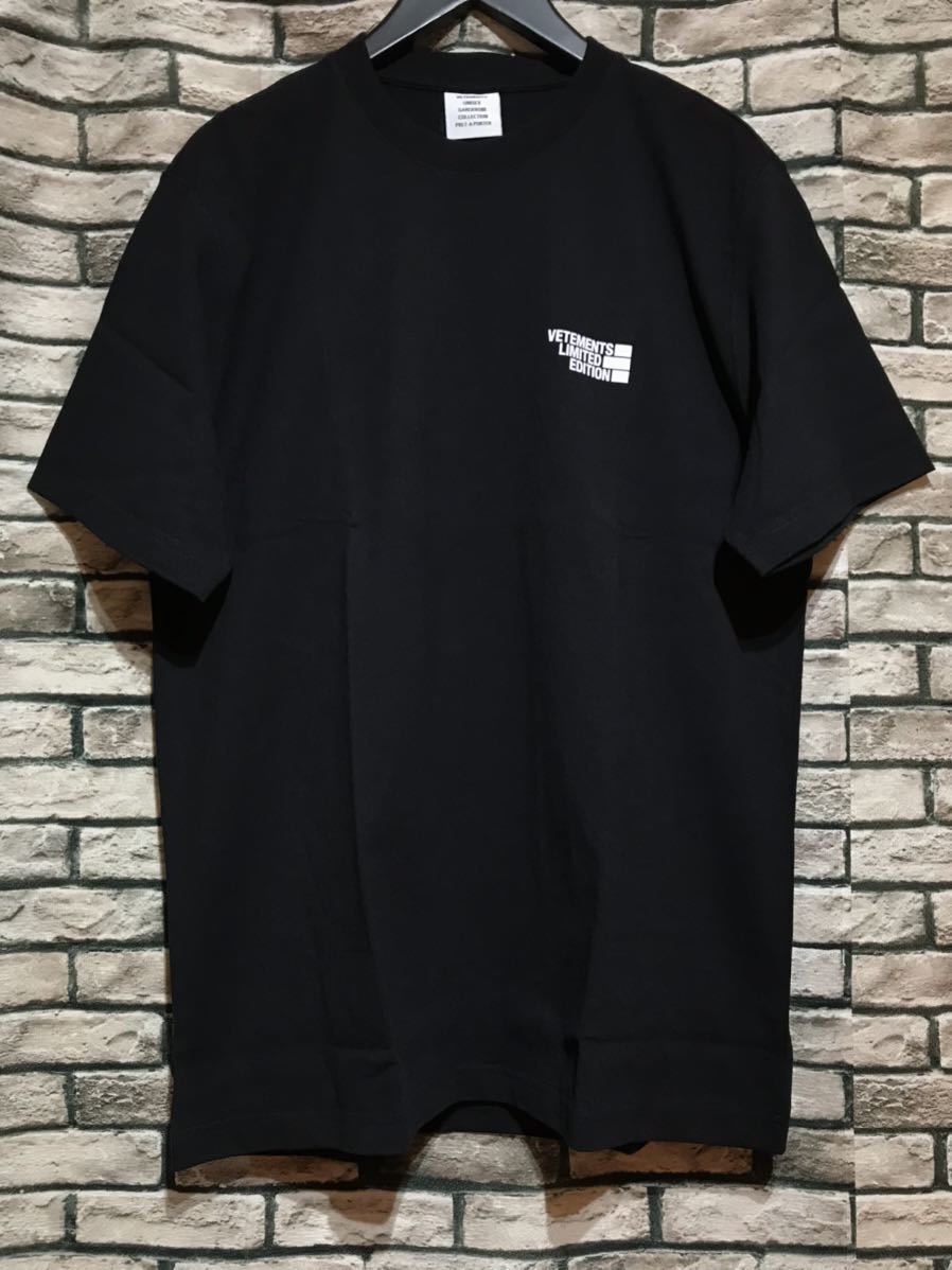 極美品☆VETEMENTS ヴェトモン☆21SS UE51TR720B Logo Limited Edition 