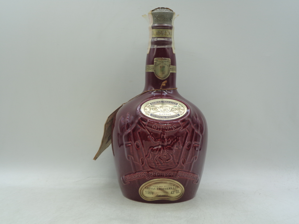 ROYAL SALUTE 21年 ロイヤル サルート スコッチ ウイスキー 赤 陶器 