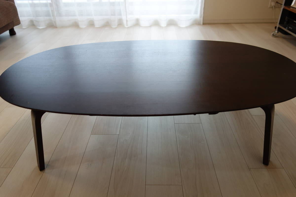 廃盤】MUJI 無印良品 楕円形こたつセンターテーブルMJ-KDF1340/N 廃盤】MUJI 無印良品 楕円形こたつセンターテーブルMJ-KDF1340/N