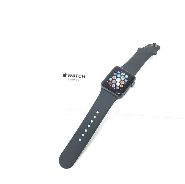 θ【SAランク/開封済未使用品/BT容量100％】Apple Watch Series3 38mm GPS グレイアルミ/スポーツバンド MTF02J/A 箱/付属品 S13520483660
