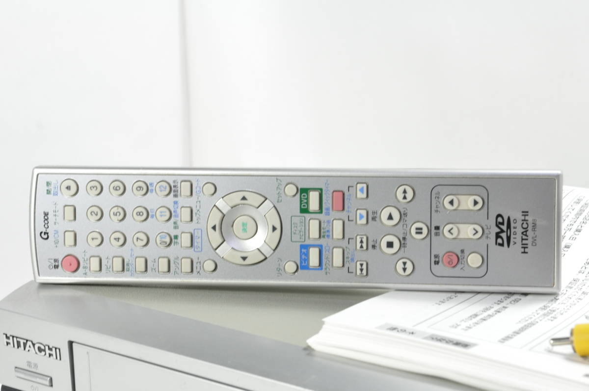 ☆超絶美品☆HITACHI DVL-PF8 VHS/DVD一体型ビデオデッキ！説明書