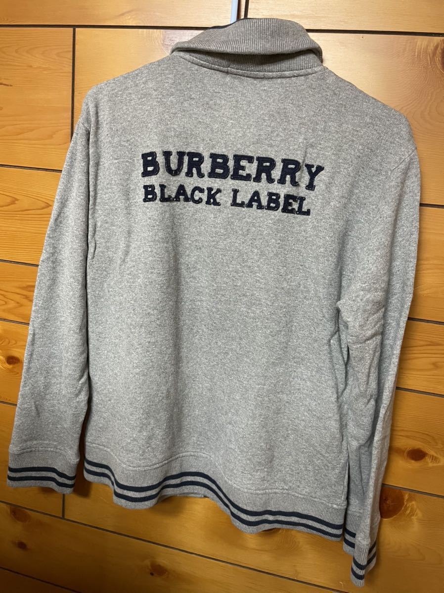 BURBERRY BLACK ジップアップ バーバリーブラックレーベル LABEL 刺繍