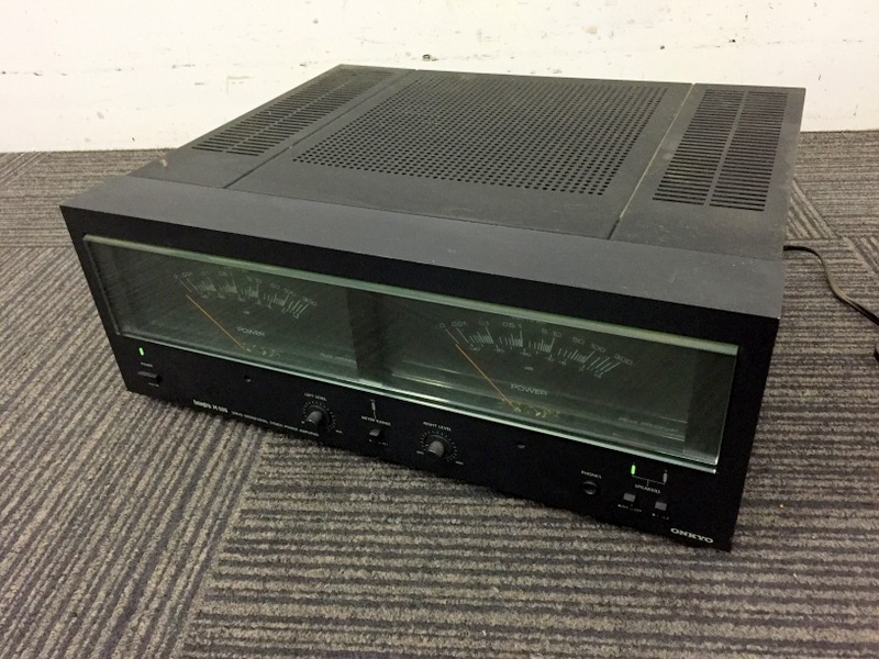 ジャンク品】ONKYO Integra M-506 W・スーパーサーボ方式ステレオ