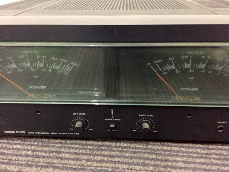 ジャンク品】ONKYO Integra M-506 W・スーパーサーボ方式ステレオ