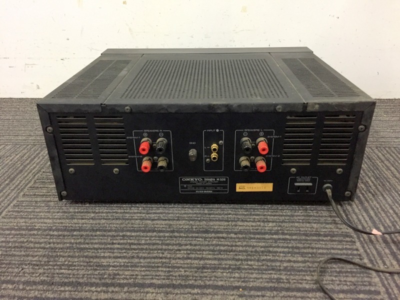 ジャンク品】ONKYO Integra M-506 W・スーパーサーボ方式ステレオ