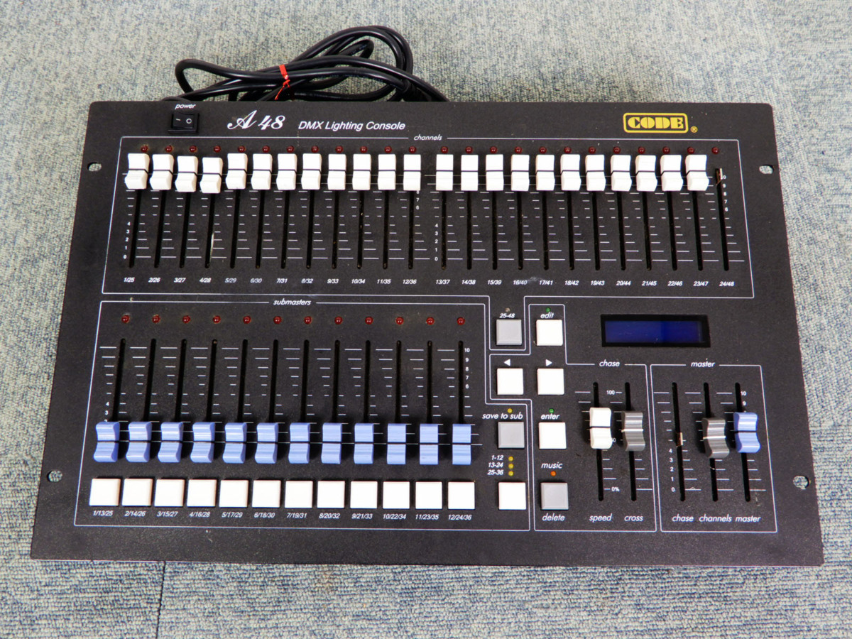 CODE A48 CODE⁄A48⁄48ch⁄ DMX⁄照明卓⁄DMXコントローラー - 激安価格