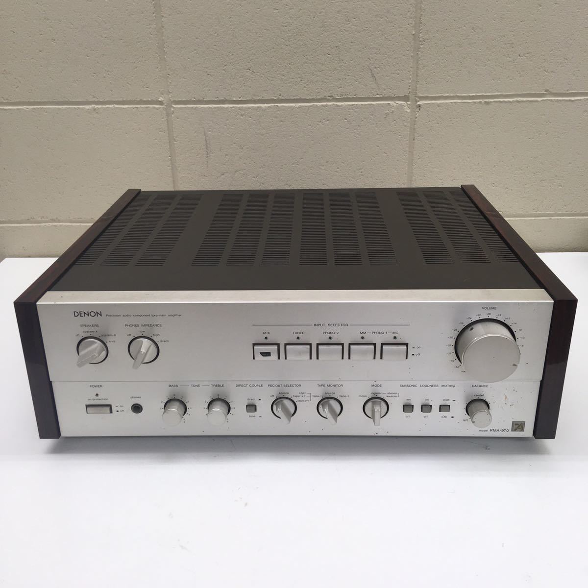 C【Nov 113】DENON　デノン　プリメインアンプ　PMA-970　通電確認済　ジャンク品