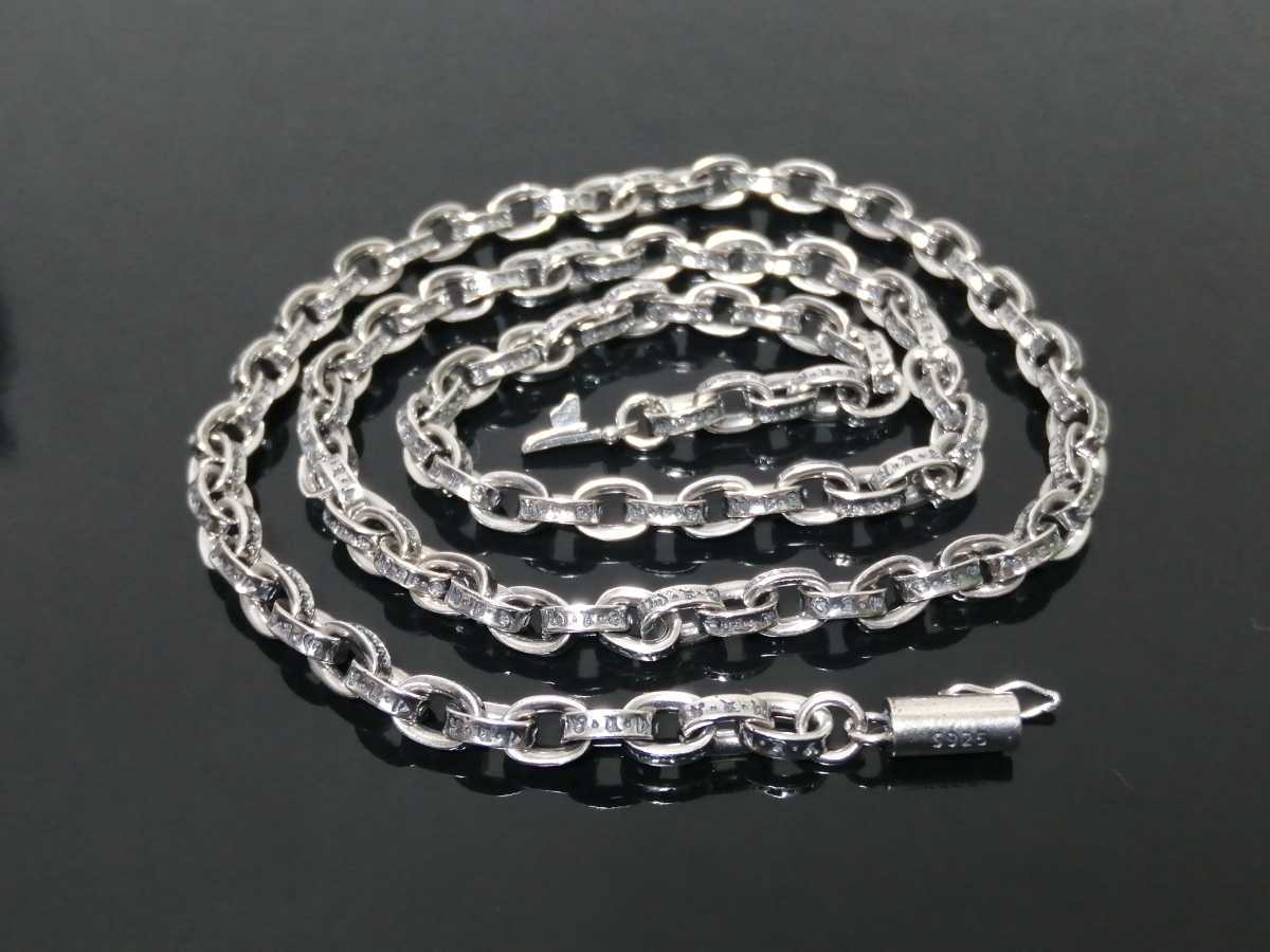 シルバー925 ペーパーチェーンネックレス 45cm 45cm男・女兼用タイプ 
