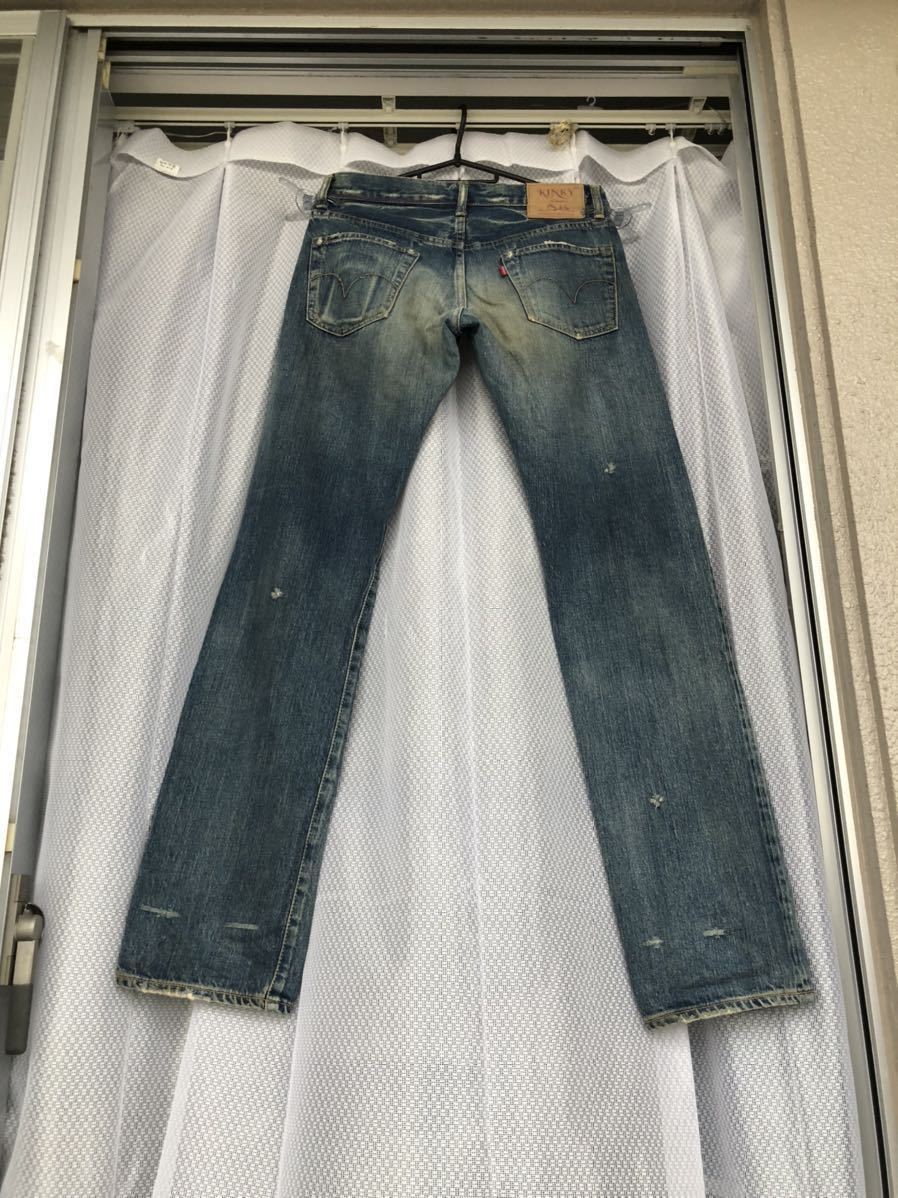 初期 赤タブ カモメステッチ 小窓☆ダメージデニム/ヒステリック